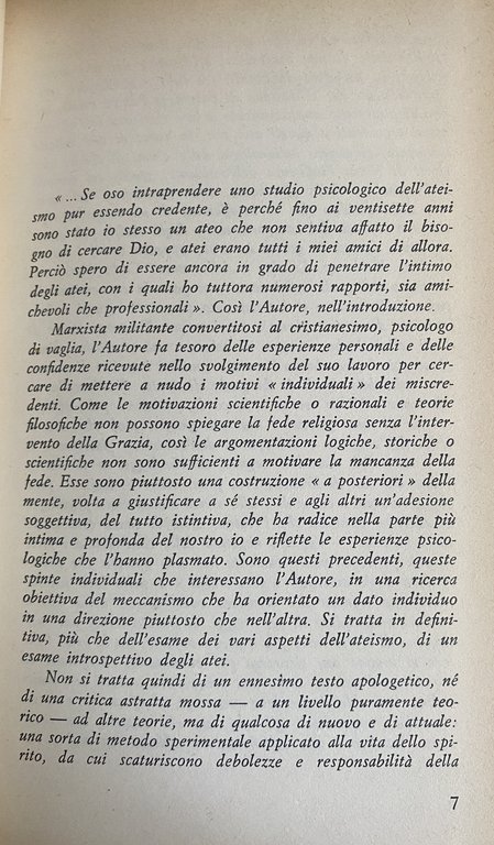 PSICANALISI DELL'ATEISMO MODERNO