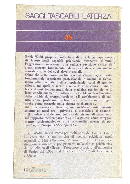 PSICHIATRIA E CLASSI SOCIALI