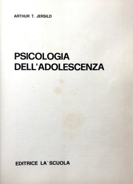 PSICOLOGIA DELL'ADOLESCENZA