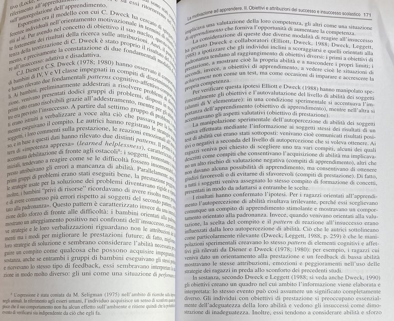 PSICOLOGIA DELL'APPRENDIMENTO SCOLASTICO. ASPETTI COGNITIVI E MOTIVAZIONALI