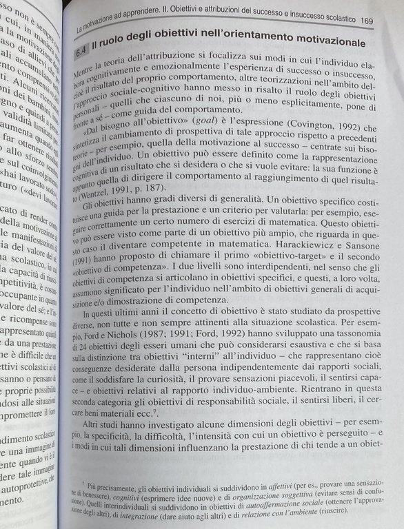 PSICOLOGIA DELL'APPRENDIMENTO SCOLASTICO. ASPETTI COGNITIVI E MOTIVAZIONALI