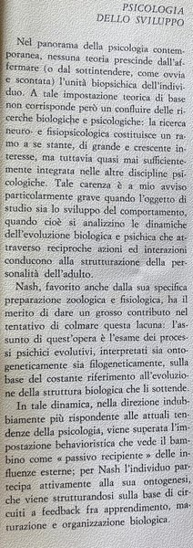 PSICOLOGIA DELLO SVILUPPO. UN APPROCCIO PSICOBIOLOGICO