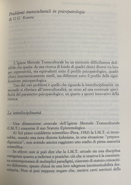 PSICOPATOLOGIA CULTURA E PENSIERO MAGICO