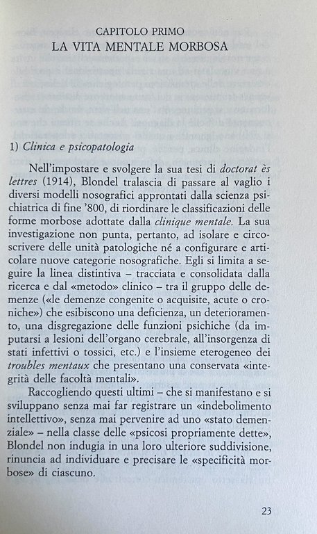PSICOPATOLOGIA E SCIENZE SOCIALI IN CHARLES BLONDEL