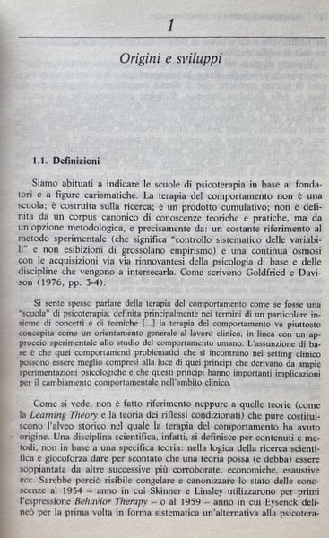 PSICOTERAPIA COGNITIVA E COMPORTAMENTALE