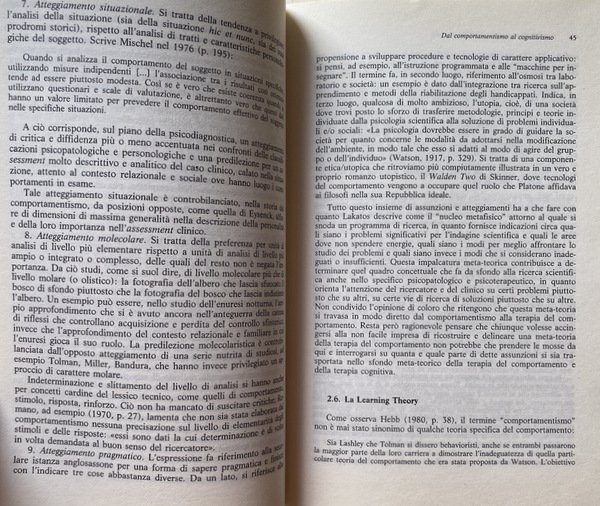 PSICOTERAPIA COGNITIVA E COMPORTAMENTALE