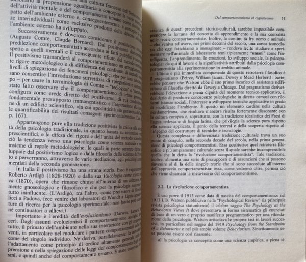 PSICOTERAPIA COGNITIVA E COMPORTAMENTALE