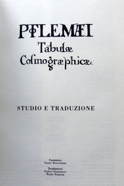 PTLOEMAEI TABULAE COSMOGRAPHICAE