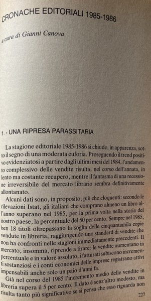 PUBBLICO 1987. PRODUZIONE LETTERARIA E MERCATO CULTURALE. A CURA DI …