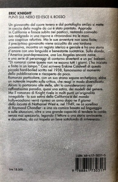 PUNTI SUL NERO ED ESCE IL ROSSO