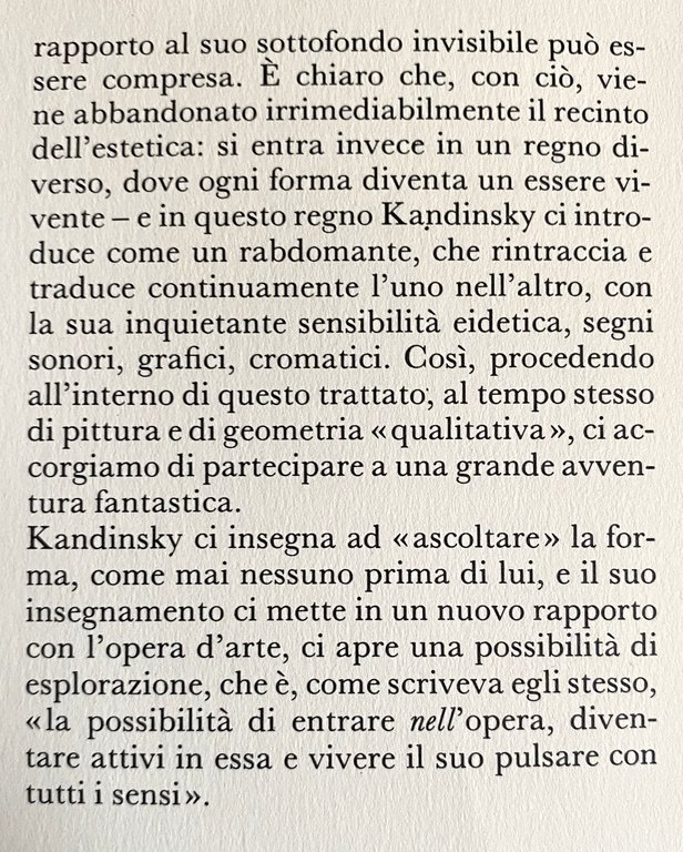 PUNTO, LINEA, SUPERFICIE. CONTRIBUTO ALL'ANALISI DEGLI ELEMENTI PITTORICI