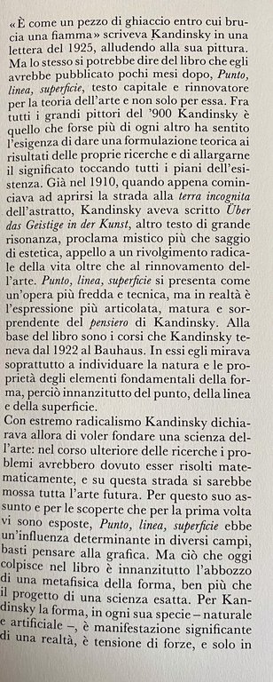 PUNTO, LINEA, SUPERFICIE. CONTRIBUTO ALL'ANALISI DEGLI ELEMENTI PITTORICI
