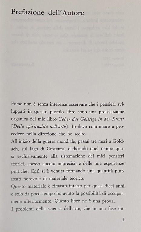 PUNTO, LINEA, SUPERFICIE. CONTRIBUTO ALL'ANALISI DEGLI ELEMENTI PITTORICI