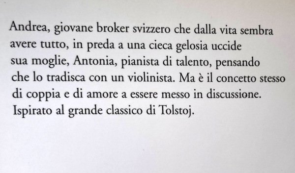 QUALE AMORE (SONATA A KREUTZER)