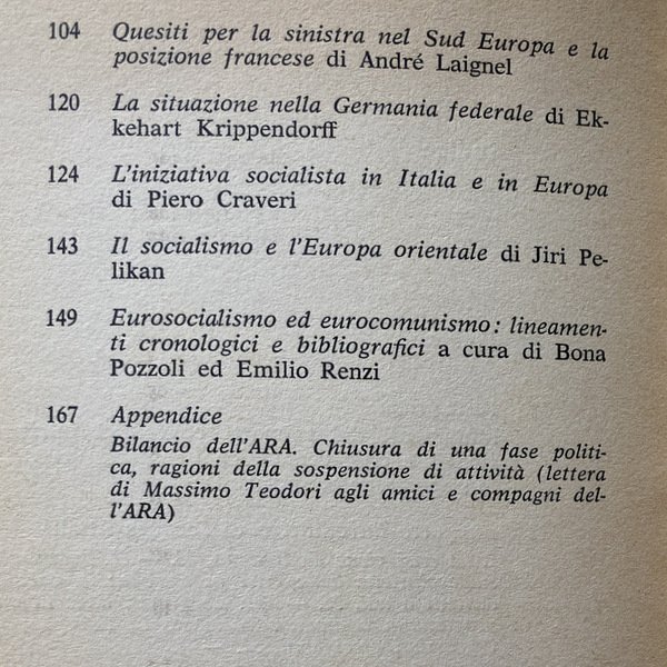 QUALE SOCIALISMO, QUALE EUROPA