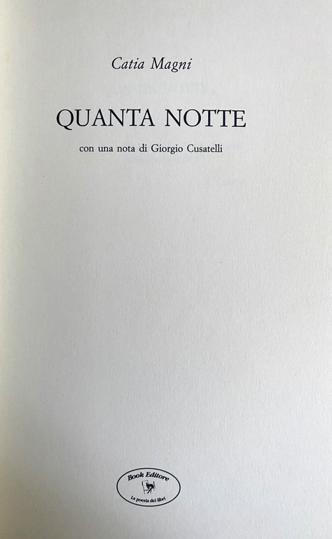 QUANTA NOTTE