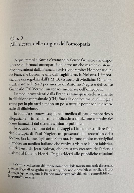 QUARANT'ANNI DI ACQUA FRESCA. UNA VITA NELL'OMEOPATIA