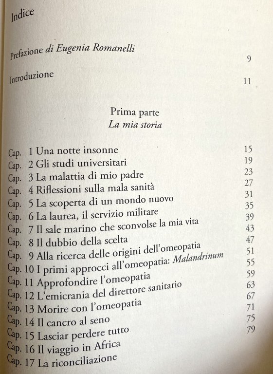 QUARANT'ANNI DI ACQUA FRESCA. UNA VITA NELL'OMEOPATIA