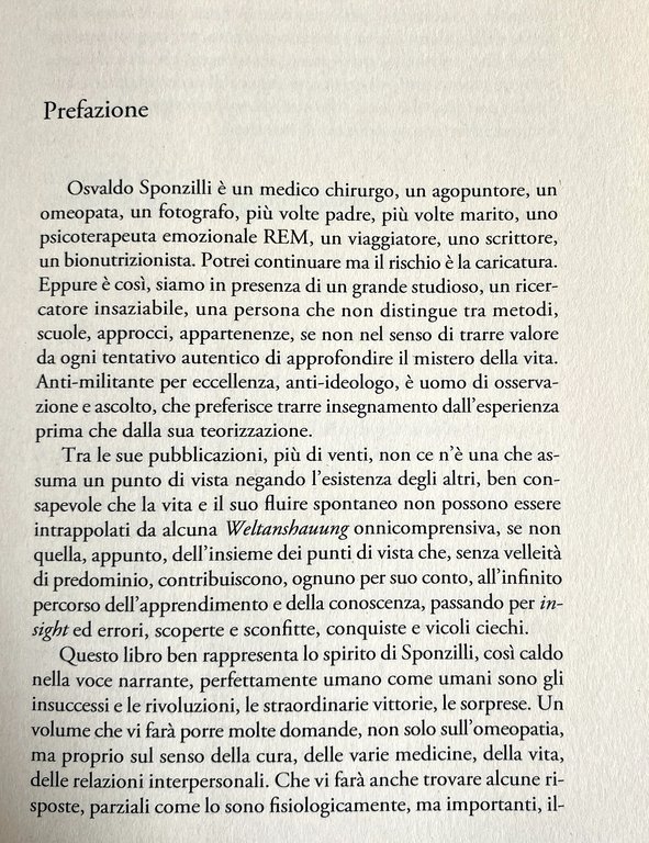 QUARANT'ANNI DI ACQUA FRESCA. UNA VITA NELL'OMEOPATIA