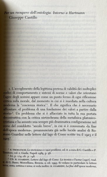 QUESTIONI DI ETICA CONTEMPORANEA. A CURA DI STEFANIA ACHELLA, GIUSEPPE …