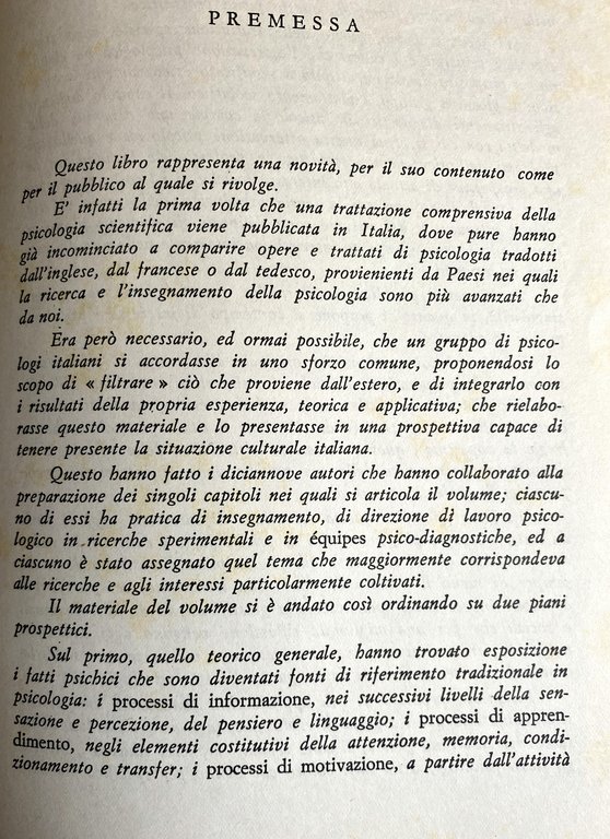 QUESTIONI DI PSICOLOGIA. PRINCIPI E APPLICAZIONI PER PSICOLOGI, MEDICI, INSEGNANTI …