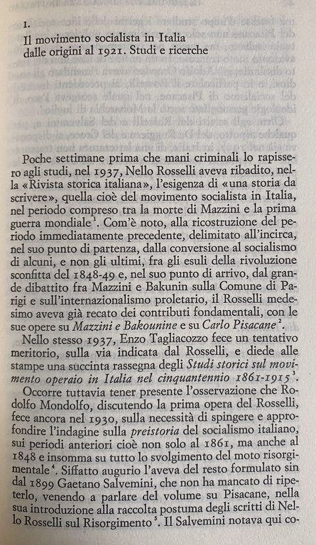 QUESTIONI DI STORIA DEL SOCIALISMO