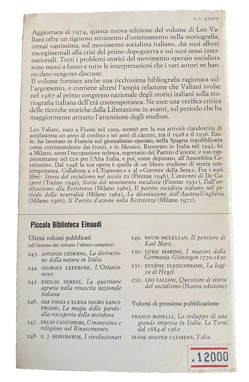 QUESTIONI DI STORIA DEL SOCIALISMO