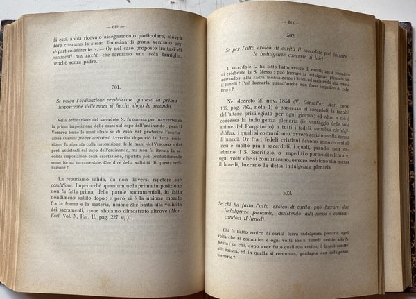 QUISTIONI TEOLOGICO-MORALI DI MATERIE RIGUARDANTI SPECIALMENTE I NOSTRI TEMPI