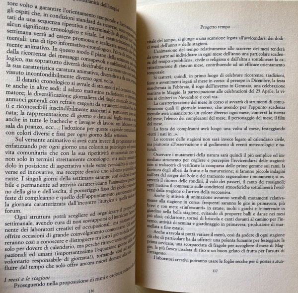 QUOTIDIANITÀ DELL'UTOPIA. VERSO UNA NUOVA FRONTIERA DELLA VITA DEGLI ANZIANI