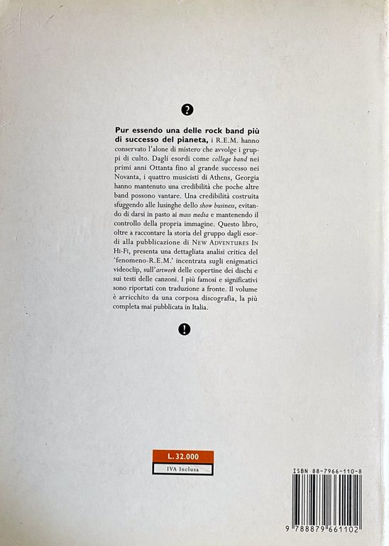 R.E.M. VECCHIE STORIE, NUOVE AVVENTURE