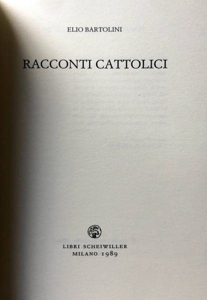 RACCONTI CATTOLICI