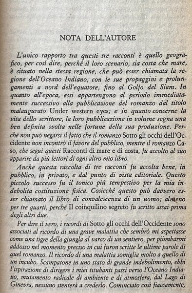 RACCONTI DI MARE E DI COSTA. SAGGIO INTRODUTTIVO DI PIERO …