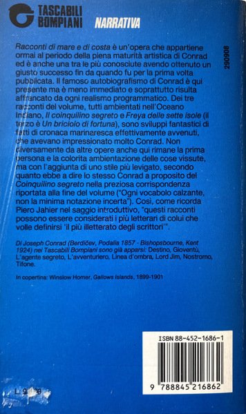 RACCONTI DI MARE E DI COSTA. SAGGIO INTRODUTTIVO DI PIERO …