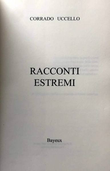 RACCONTI ESTREMI