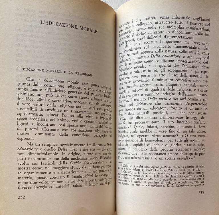 RAFFAELLO LAMBRUSCHINI E LA PEDAGOGIA ITALIANA DELL'OTTOCENTO
