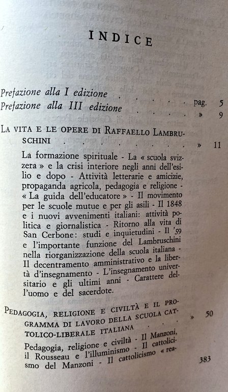RAFFAELLO LAMBRUSCHINI E LA PEDAGOGIA ITALIANA DELL'OTTOCENTO
