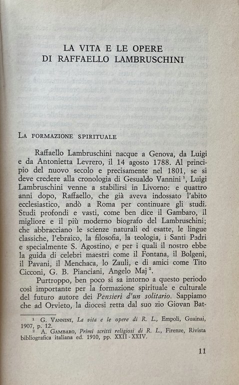 RAFFAELLO LAMBRUSCHINI E LA PEDAGOGIA ITALIANA DELL'OTTOCENTO
