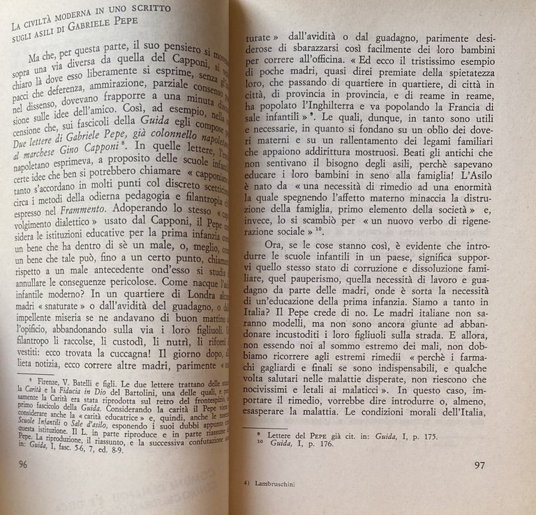 RAFFAELLO LAMBRUSCHINI E LA PEDAGOGIA ITALIANA DELL'OTTOCENTO