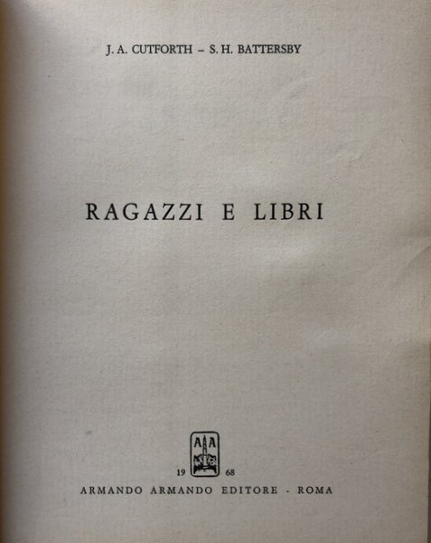 RAGAZZI E LIBRI