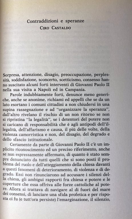 REALIZZARE LA SPERANZA. VOCI DELLA CITTÀ.