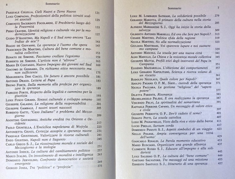 REALIZZARE LA SPERANZA. VOCI DELLA CITTÀ.