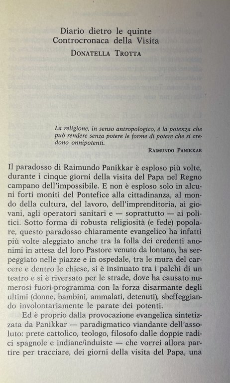 REALIZZARE LA SPERANZA. VOCI DELLA CITTÀ.