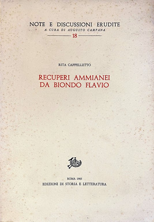 RECUPERI AMMIANEI DA BIONDO FLAVIO