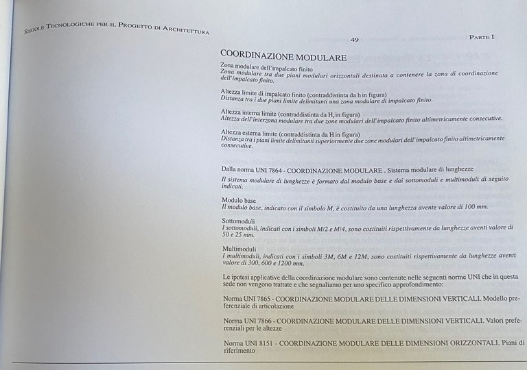 REGOLE TECNOLOGICHE PER IL PROGETTO DI ARCHITETTURA. CONTRIBUTO DIDATTICO PER …