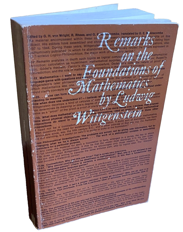 REMARKS ON THE FOUNDATIONS OF MATHEMATICS BY LUDWIG WITTGENSTEIN, BEMERKUNGEN …