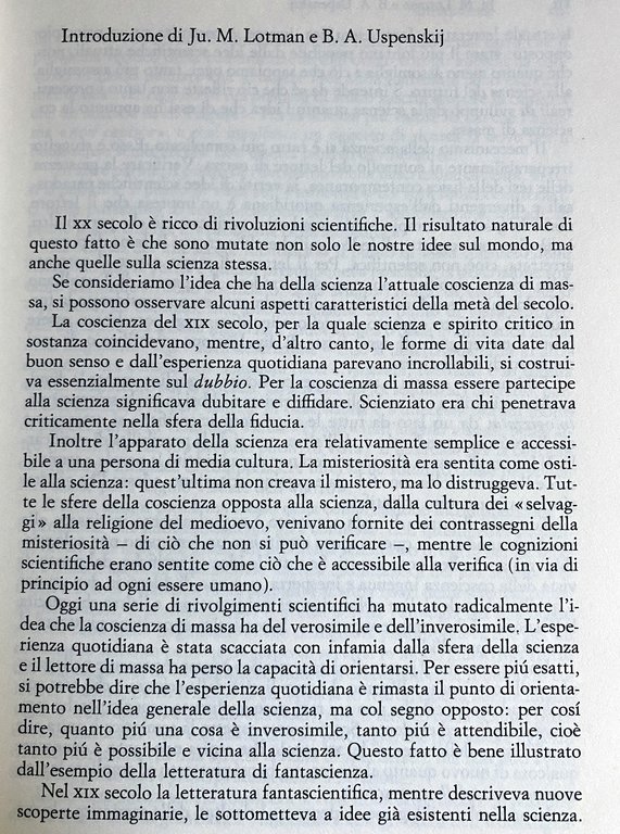 RICERCHE SEMIOTICHE. NUOVE TENDENZE DELLE SCIENZE UMANE NELL'URSS