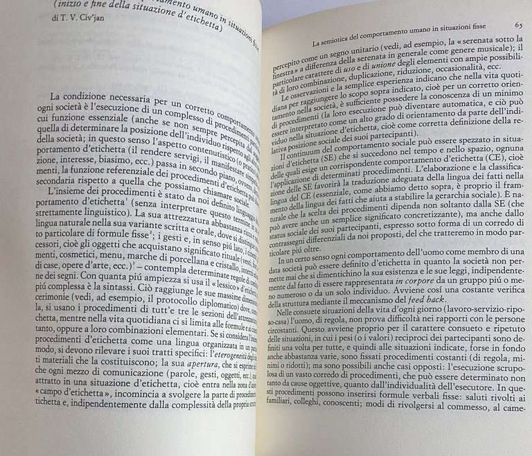 RICERCHE SEMIOTICHE. NUOVE TENDENZE DELLE SCIENZE UMANE NELL'URSS