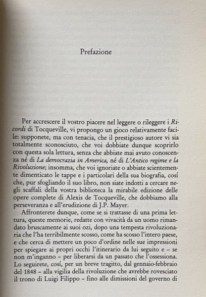 RICORDI. PREFAZIONE DI FERNAND BRAUDEL. A CURA DI CORRADO VIVANTI