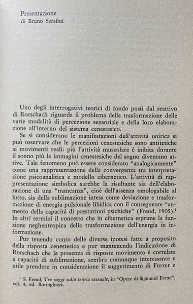 RISPOSTE AL TEST DI RORSCHACH: L'ADOLESCENTE. (VOLUME 2 SECONDO)