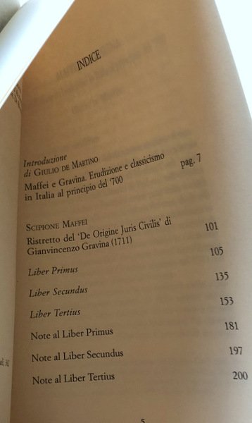 RISTRETTO DEL «DE ORIGINE JURIS CIVILIS» DI GIANVINCENZO GRAVINA